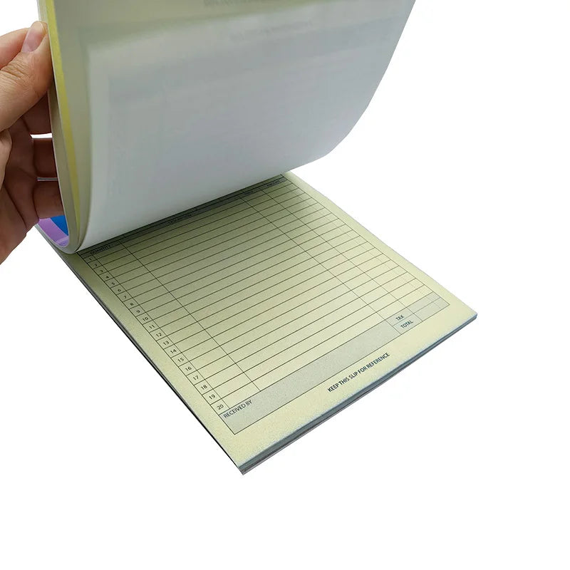 Wholesale Machine Personalized Printing 5-digit 7-digit Number Tax Invoice Book Bill Carbonless Receipt