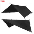WOQI  Ultralight Waterproof Tent Outdoor Family Portable 3-4 Person Camping Hammock Rain Fly Tarp