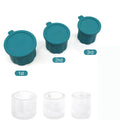 BPA-Free 3 PCS Food Grade Silicone Hollow Cylinder Ice Mold for Chilling Drinks Ice Cube Tray With Lid Ice Cub Mold