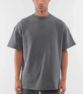 Custom Logo 300gsm Heavyweight T-shirt 100% Cotton Foam Print Oversized Boxy Streetwear Tee