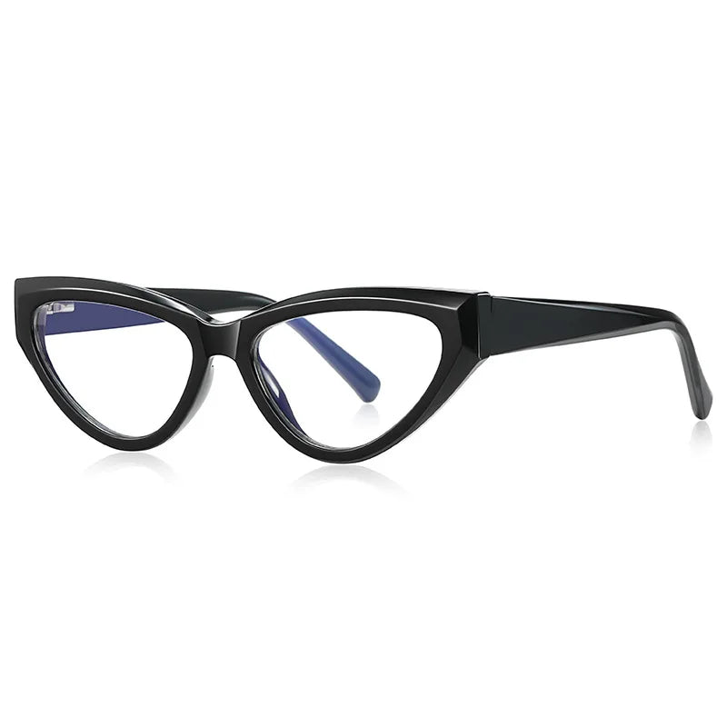 2025 TR90 Transparent Colorful Cat Eye Full Rim Lightweight Women Eyeglasses Frame With Spring Hinge for Optical Lenses