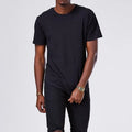 Manufacturer Men's T-shirts O Neck Stock t Shirts 100% Cotton Curved Hem t Shirts for Men