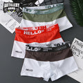 Wholesale Men Briefs Color Collocation Loose Plus Size Men's Boxers Soft Breathable Letter Belt Boxer Shorts Underwear for Men