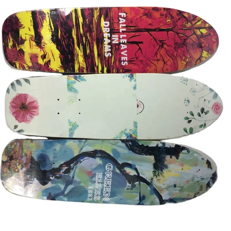 Skateboard Fish Shape Deck Canadian Maple  Road Surf Skateboard Extreme Sports Skateboard Land Cruiser