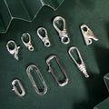 GP Clasp with Lock Safety Buckle S925 Sterling Silver Permanent Jewelry Chains Accessories Making Bracelet Necklace Wholesale