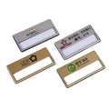 Whosale Gold Silver Plated Reusable Staff Employee Badge Name Tags for Hotel