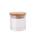 Borosilicate Glass Kitchen Airtight Food Storage Container Jar with Bamboo Lid