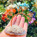 Wholesale Natural Crystal Handmade Gravel Trees Chakra Quartz Model for Home Decoration Carved Engraving Gift for Tree Healing