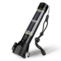 Hot Sells Emergency Usage Multifunction Outdoor Camping Lamp Solar Power Tactical Flashlight With Safety Hammer