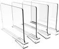 8 Packs Acrylic Shelf Dividers Wholesale