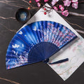 Silk Hollow Bamboo Bone Hand Fans Handfan for Wedding Custom Bone
