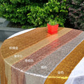 Wholesale Price Decoration Wedding Table Runner Sequin Rose Gold Color Table Runner