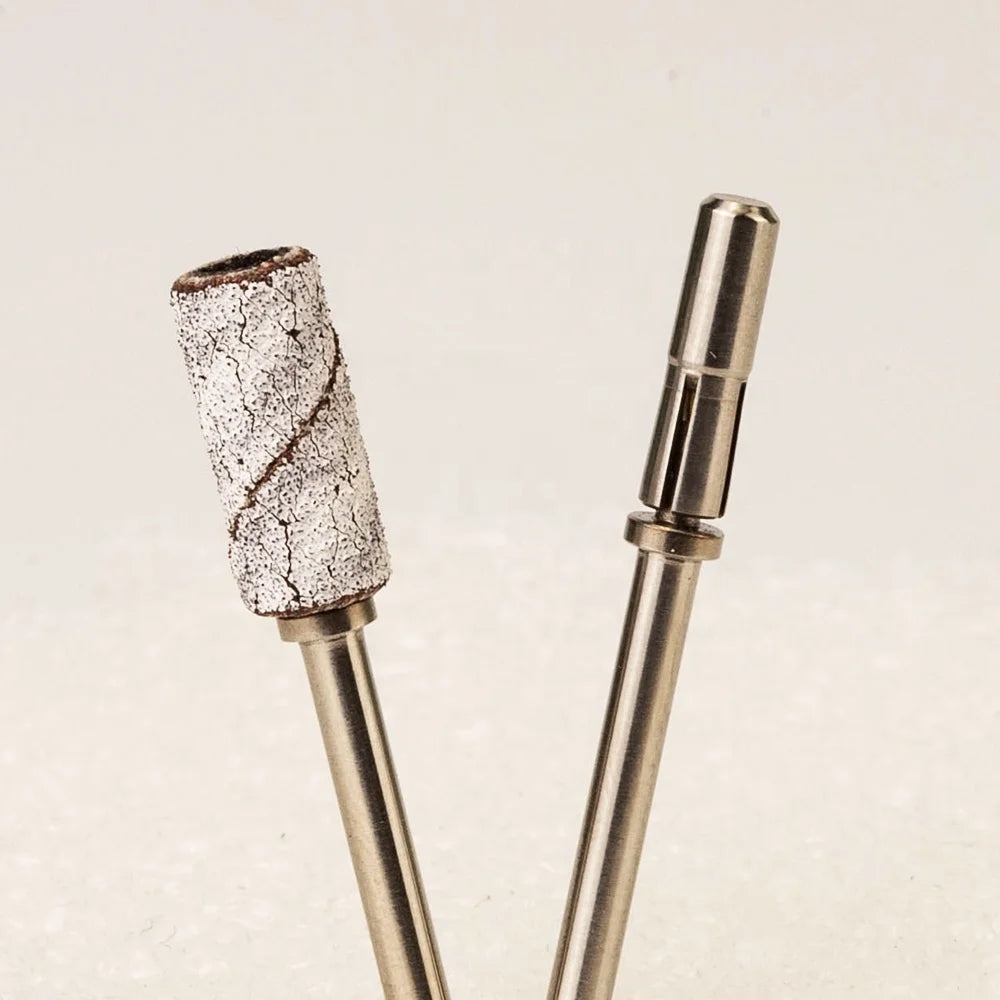 Silver Cute Easy Take Off 3/32" Electric Drill Stainless Steel 3.1mm Expandable Mini Small Sanding Band Mandrel Nail Bit