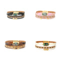 Hand Accessories New 2024 Chic Simple Women's Bracelet Boho Chic Multi-layer Leather Bracelet