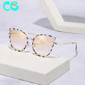 Cat Eye Metal Sunglasses Women 2022 New Oversized Frame Retro Ladies Luxury Designer Eyewear Sun Protection Female Glasses