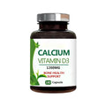 Calcium Vitamin D3 Capsules 1000mg + 400IU Support Bone & Joint Health 180 Caps