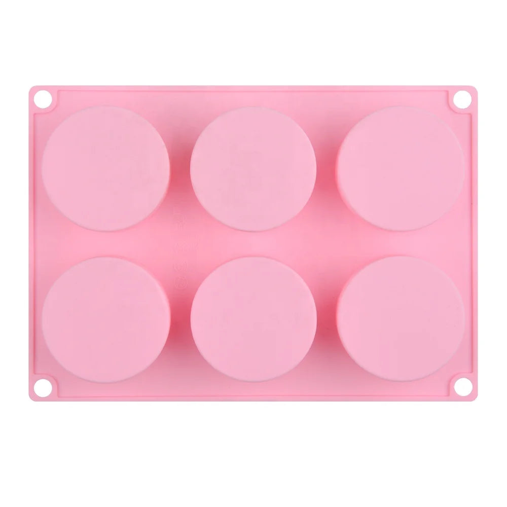 Round Cylinder Silicone Molds Kitchen Baking Tools for Making Chocolate Macaron Candy Cookies Muffin Brownie Cake Pudding