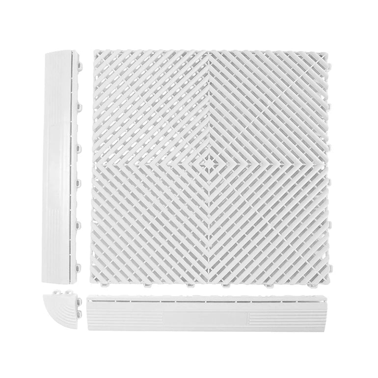 Custom Size Anti-Slip Garage Mats - Heavy-Duty Interlocking Tiles for Gym Flooring & Car Parking