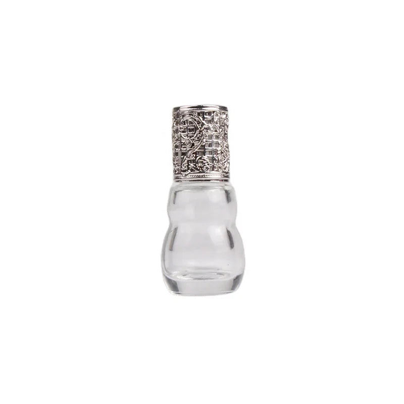 MUB 8ml Gourd Shape Roller Glass Bottle Essential Oil Rollon Bottles with Alloy Lid