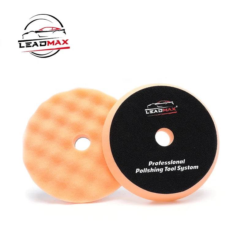 LEADMAX Japanese Wave Style 3-Step Orbital Polishing Plate Foam Balance Rotating Buffing Pads OEM Customizable