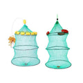 Floating Fishing Basket Collapsible Fishing Net Portable Nylon-mesh Fishing Keeping Net