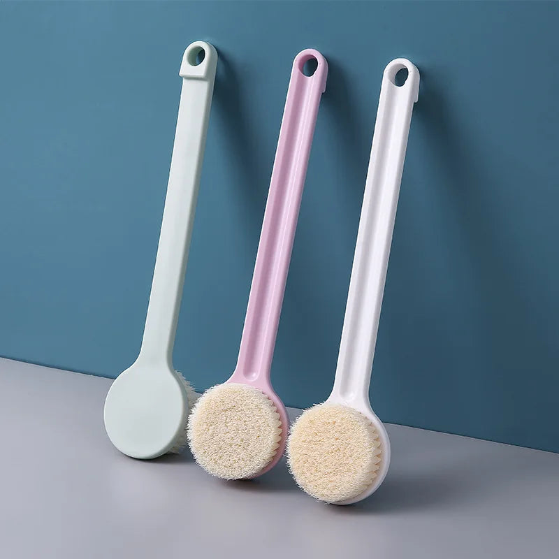 Wholesale Rectangle Plastic Bath Cleaning Brush Set with Long Handle Fashion Shower Bath Brush