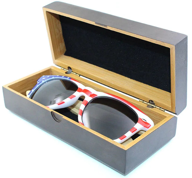 High Standard Wholesale Wooden Bamboo Sunglasses Case Eyeglass Packaging Bag
