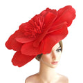 Wholesale Hot Sale Over Large Foam Flower Fascinator Derby Hats Carnival Party Hair Accessories Clip for Women