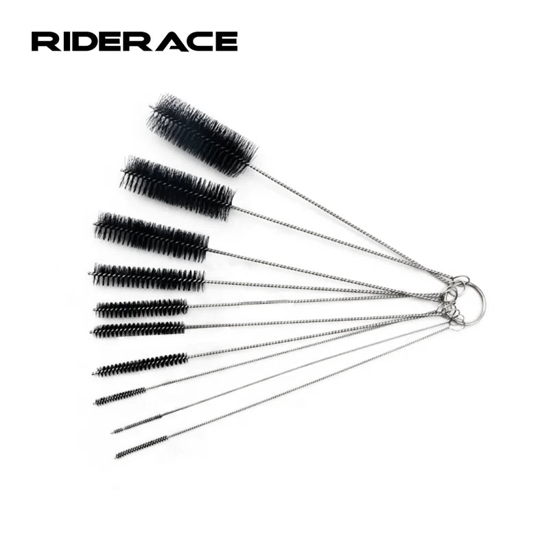 RIDERACE Bike Tyre Chain Brushes Multi-purpose Stainless Steel Nylon Bristles Bottle Cleaner Tire Cleaning Washing Brush Tools
