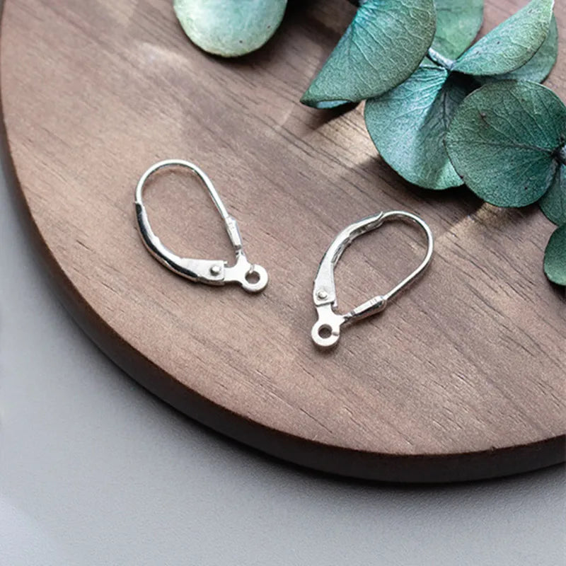 Vintage 925 Sterling Silver French Ear Clip for Earrings Making Jewelry Findings & Components