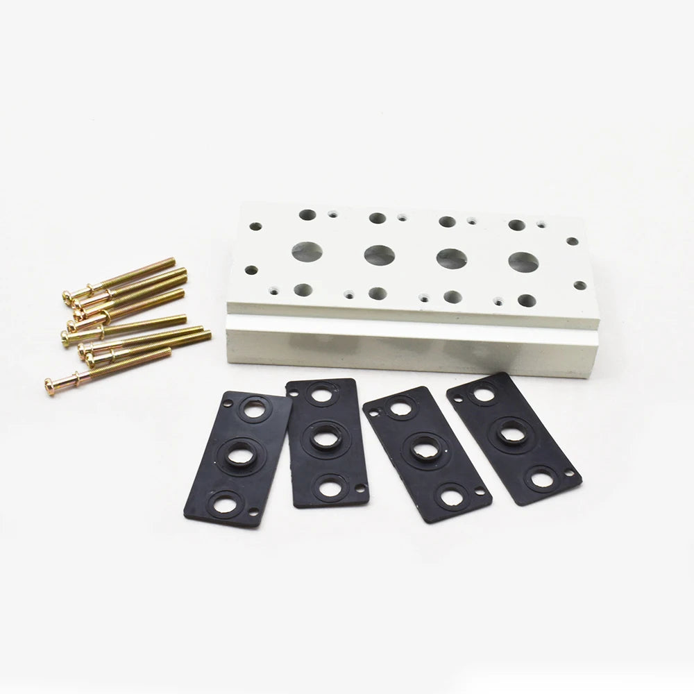 100M 200M 300M 400M Series Pneumatic Control Solenoid Valve Block Gas Manifold 1/4 Air General Customized OEM Supported