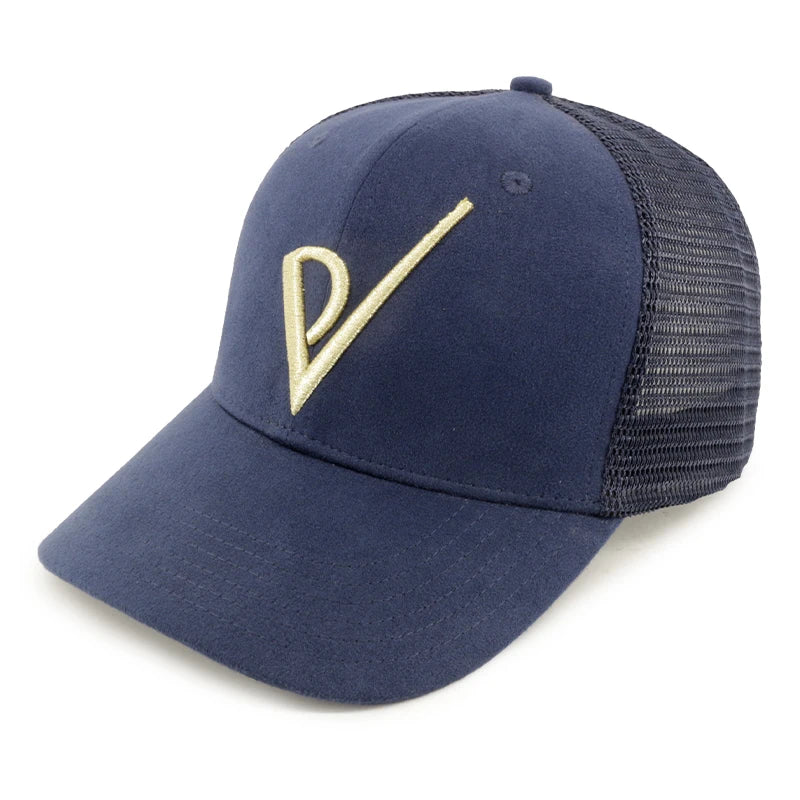 OEM Factory Custom 6 Panel 3D Embroidered Logo Suede Trucker Cap Mesh Hats