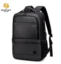 Golden Wolf Business Style Waterproof Laptop USB Charging Anti-Theft Zipper Closure Men's Backpack with Polyester Material
