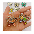 Wholesale 3D Handmade Rhinestone Applique  Sew on  Patches for Clothes DIY