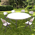 Modern Design HDPE Folding Table Lightweight Stylish Metal Banquet Restaurant Table for Catering Dining Hotels Outdoor Events