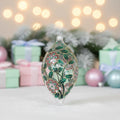 Factory Customized High-end Hand-painted Irregular Glass Crafts Christmas Decorations and Christmas Tree Ornaments