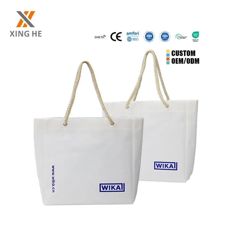 Custom Reusable Non-Woven Tote Bag Eco Friendly Folding Shopping Bag Wholesale Printed