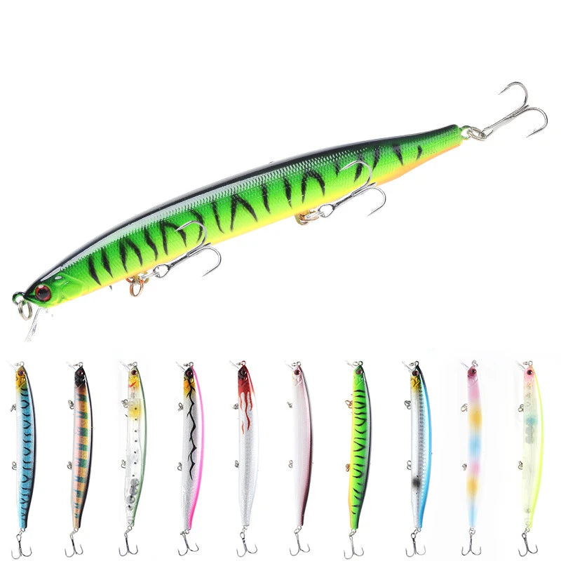 SNEDA Wholesale Plastic Minnow  138mm 20g Sinking Fishing Lure for Freshwater and Saltwater Fishing