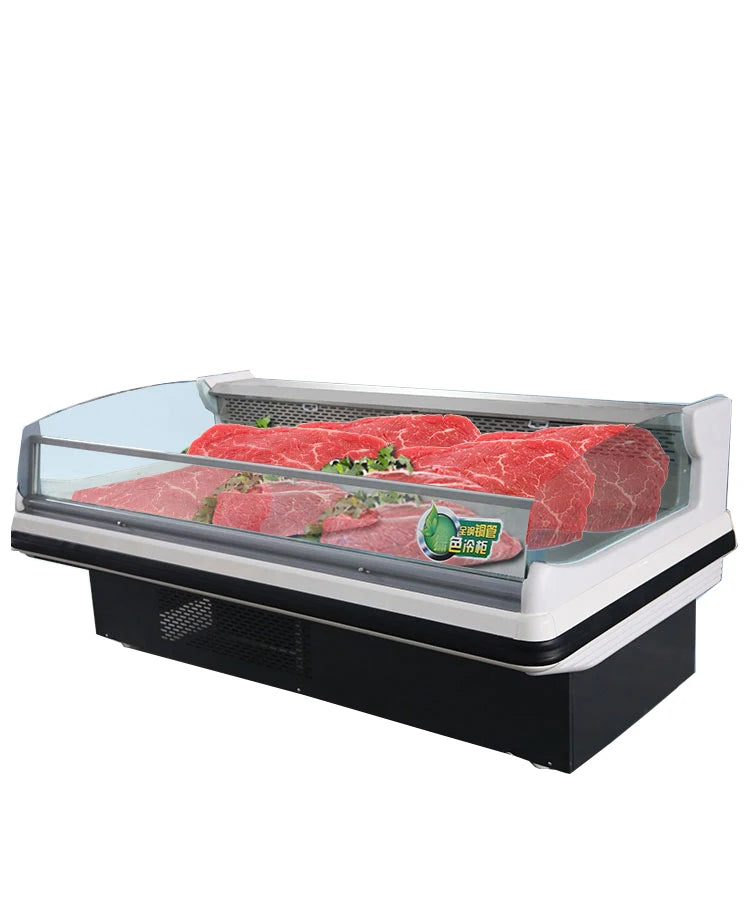 Cecle XRG-001 Cold Meat Cabinet Supermarket Refrigerated Showcase Fresh Pork Fruit Vegetable Barbecue Refrigerator