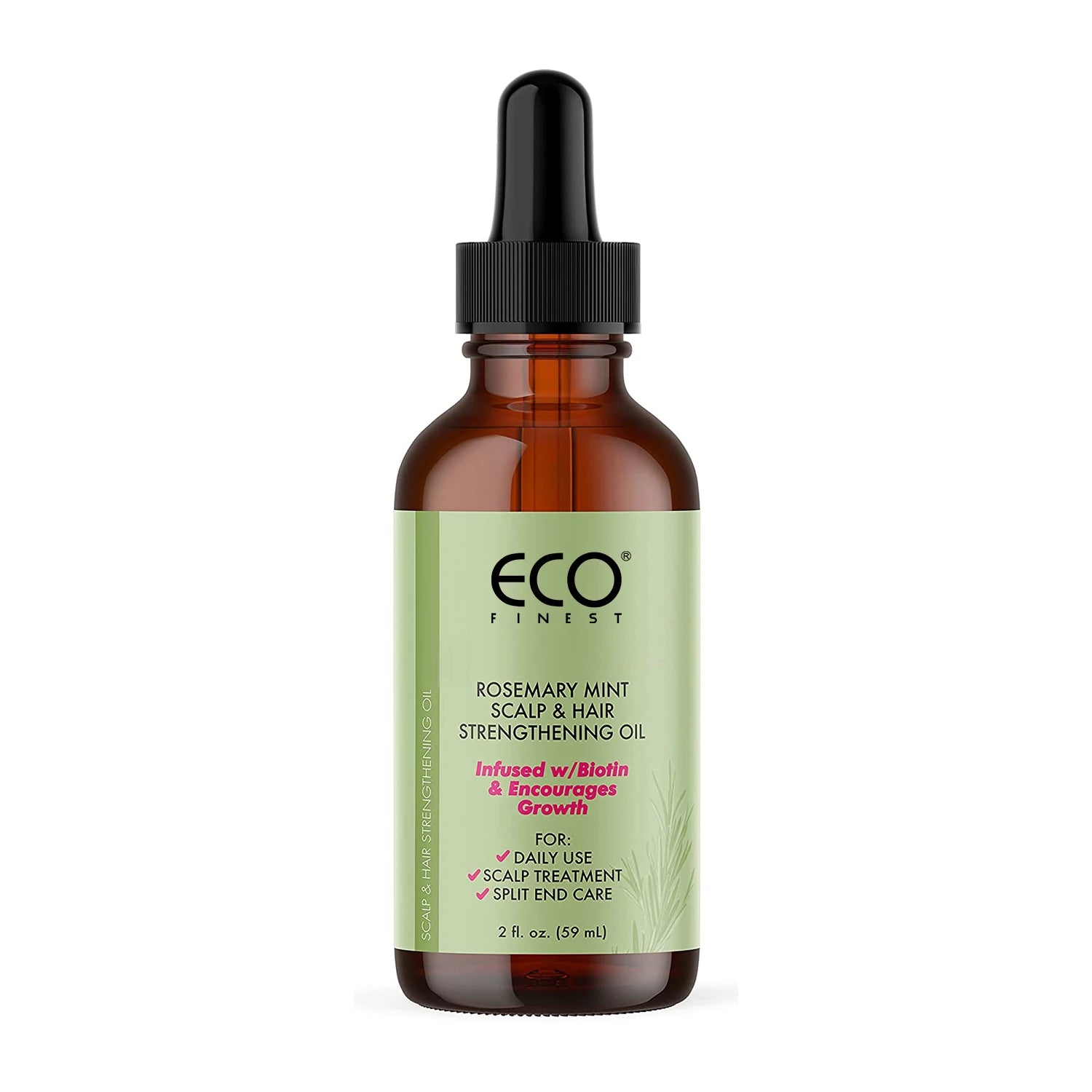 Organic Rosemary Mint Scalp & Hair Strengthening Oil With Biotin & Essential Oils for All Hair Types -462182