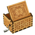Laser Engraved Vintage Wooden Sunshine Musical Box Gifts for Birthday/Christmas