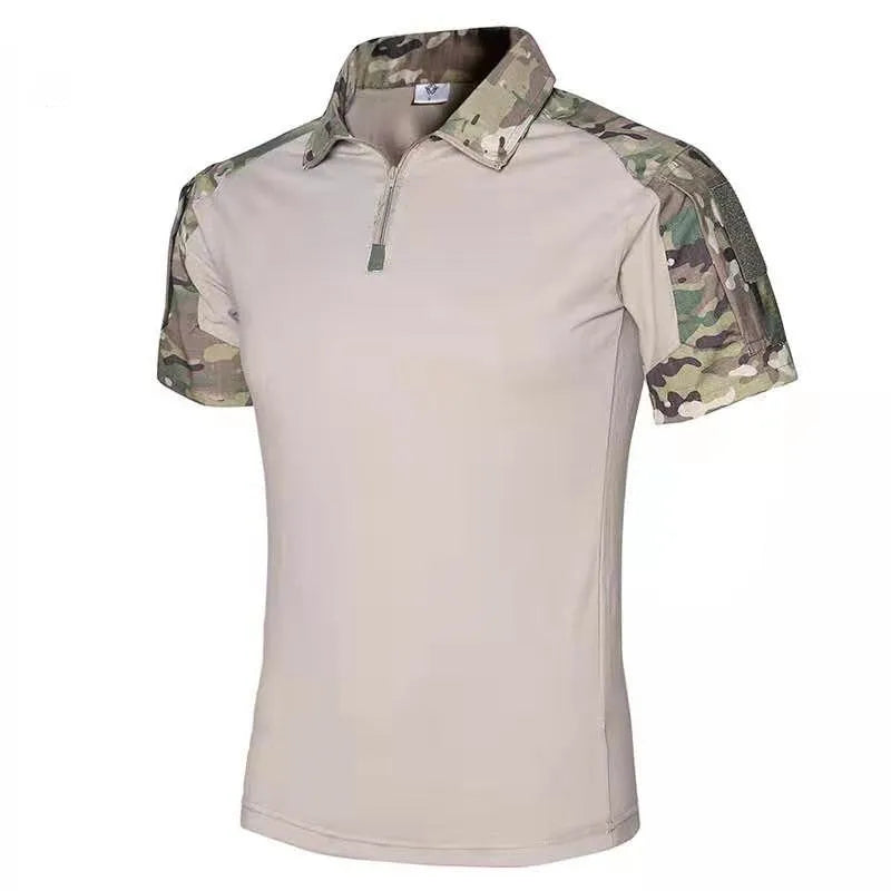 ESDY Unisex Frog T-Shirt Camouflage Half Long Sleeves Breathable Printed Tactical Training Hunting Wear for Summer Daily Use