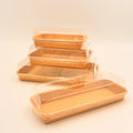 Brown Disposable Kraft Paper Sushi Container Food Packaging Tray with Anti Fog PET Lid UV Coating Matt Lamination Biodegradable