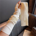 Arm Warmer Winter Long Fingerless Gloves Knit Mitten Gloves Elbow Warmer With Thumb Hole for Women