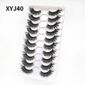Popular Half Short Eyelashes Mink Clear Band 3d Corner Lashes With Custom Eyelash Packaging 10 Pairs Half Eyelashes Custom Logo