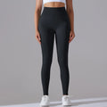 Seamless Knitting Pure Color Smiling Face and Peach Butt High-waisted Skinny Running Fitness Yoga Pants