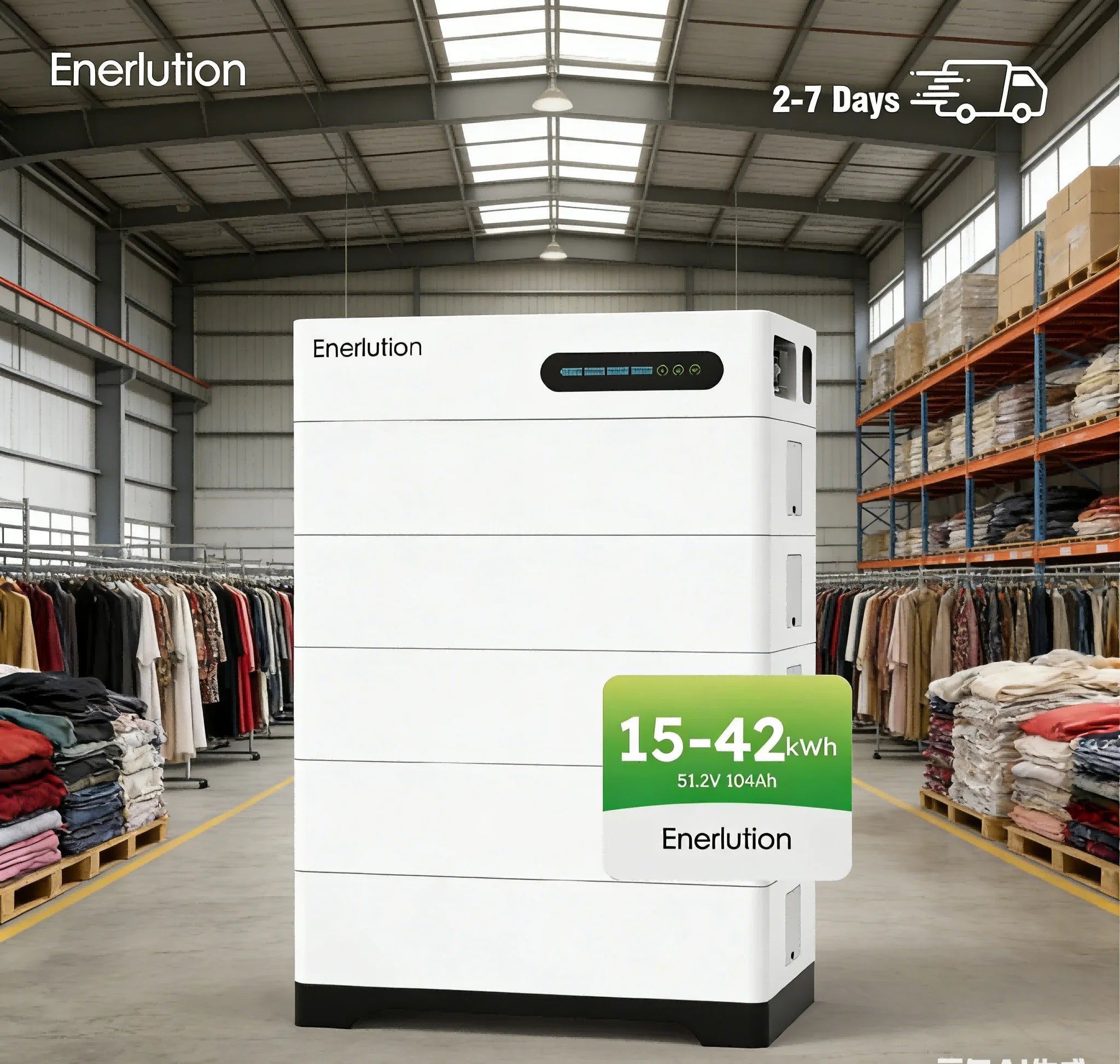 Enerlution 20KWh 30KWh LiFePO4 Solar Battery EU Warehouse Fast Shipping Home Energy Storage System