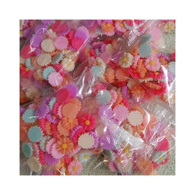 13mm 50pcs/lot Resin Daisy Flower Slime Accessories Flowers Flatback Cabochon Fit Hair Clips Phone Cover Deco