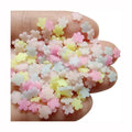 Kawaii Polymer Clay Mix Colors Heart/Star/Flower/Bow/Snowflake/Round/Granular Slice DIY Nail Art Decoration Charm Craft