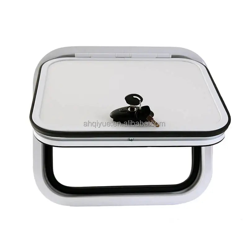 OEM RV Entry Door White or Black Finish Adjustable Mounting Kits Over 40mm Wall Supplier 400x300mm